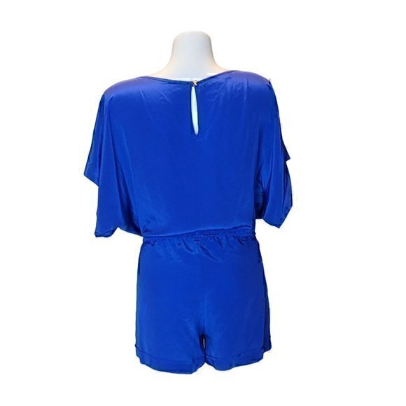 Silk Romper Karina Grimaldi Blue L - Picture 7 of 13